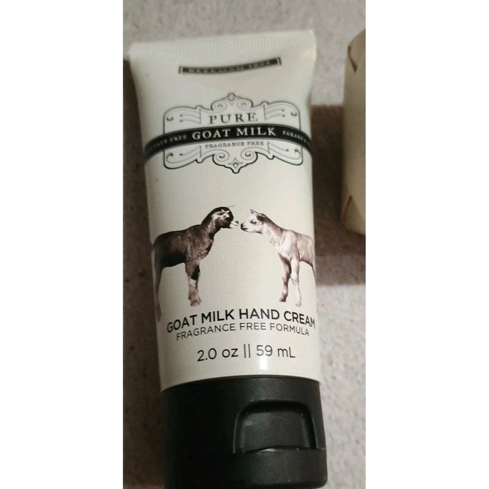 Beekman 1802 Pure Goat Milk‎ Hand Cream 2 oz, & Bar Soap Fragrance Free New
